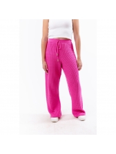 Calça Pantalona Colmeia Serena - Pink