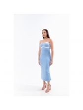 Vestido Jade - Azul com Off
