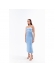 Vestido Jade - Azul com Off