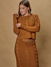 Conjunto Trança Linha Mavie - Mostarda
