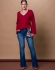 Blusa Manga Flare Kiara - Cherry
