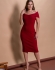 Vestido Ombro a Ombro Rafa - Cherry