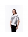 Blusa Listras Maria - Off com preto