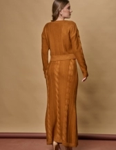 Conjunto Trança Linha Mavie - Mostarda