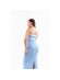 Vestido Jade - Azul com Off