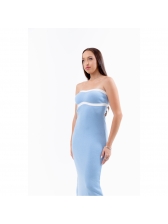 Vestido Jade - Azul com Off